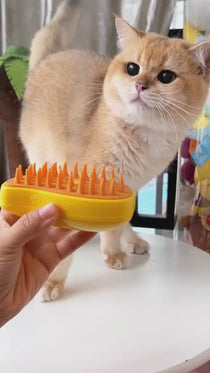 3-in-1 Pet Grooming Brush with Mist Spray