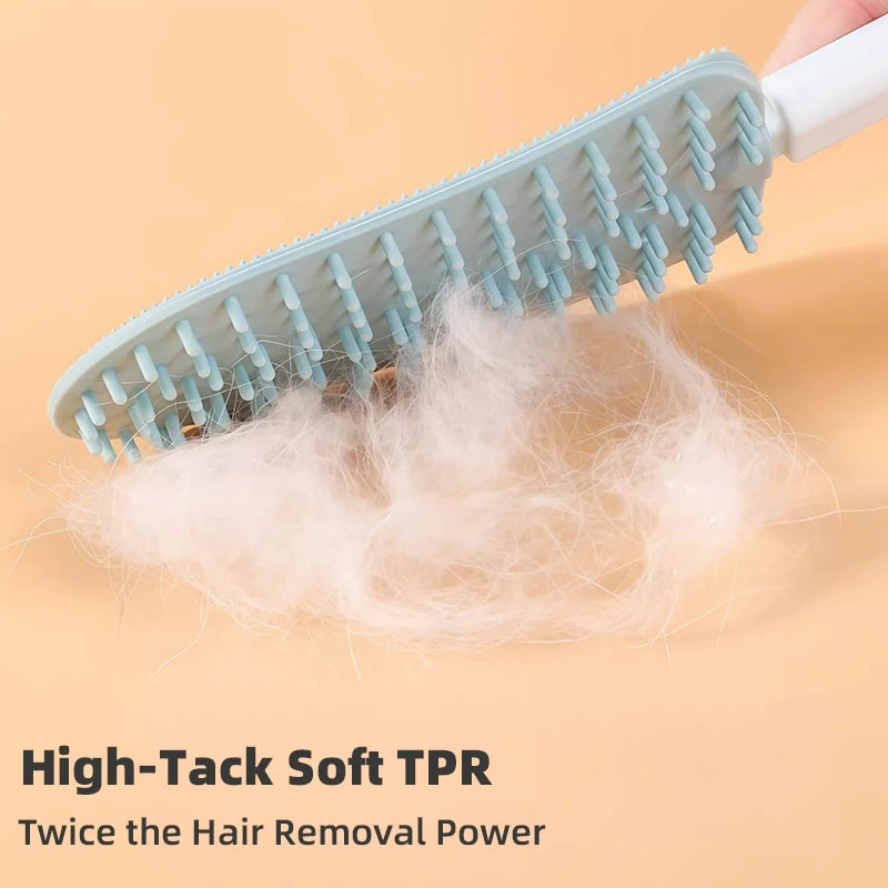 Double-Sided TPR Pet Hair Remover Brush - psjm-8588-3