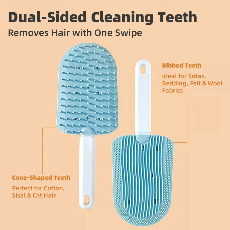 Double-Sided TPR Pet Hair Remover Brush - psjm-8588-4