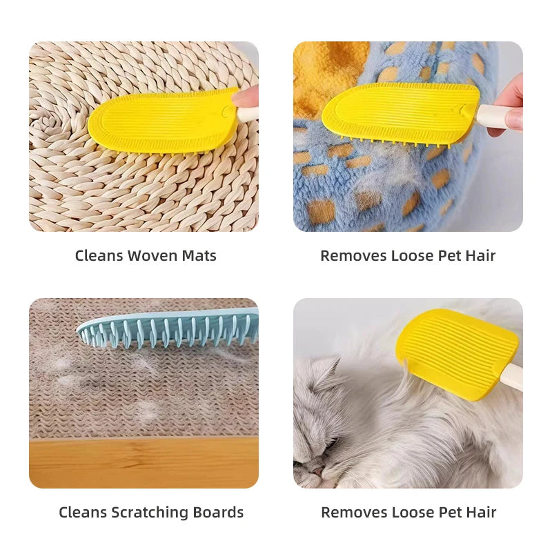 Double-Sided TPR Pet Hair Remover Brush - psjm-8588-6