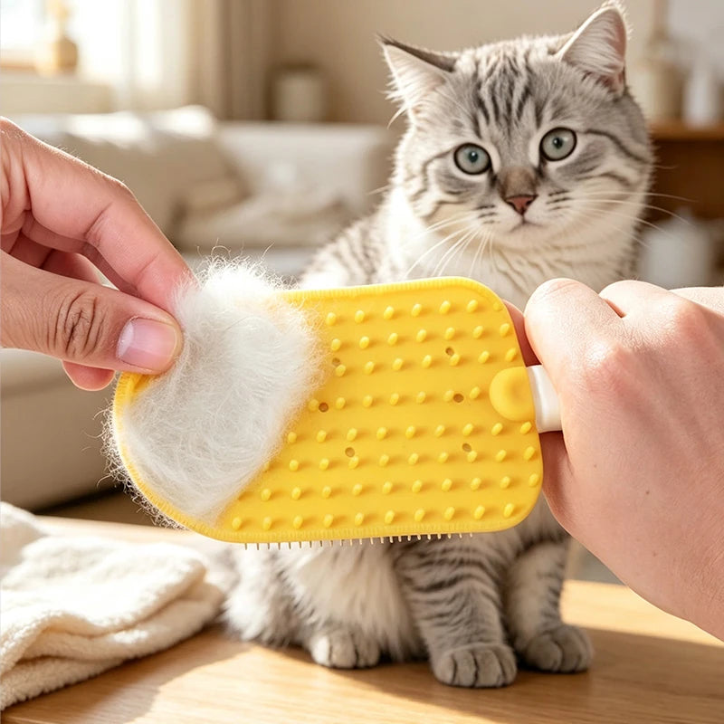 Double-Sided TPR Pet Hair Remover Brush - psjm-8588