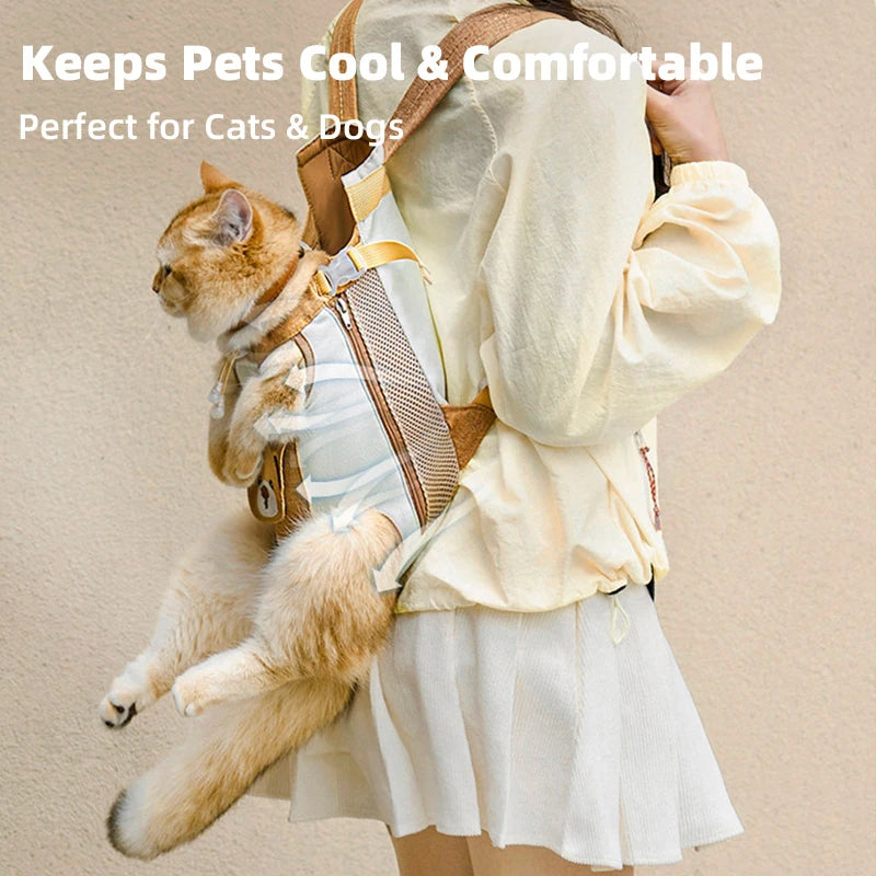 Breathable Front Pet Carrier Harness - pwwmm-8582-3