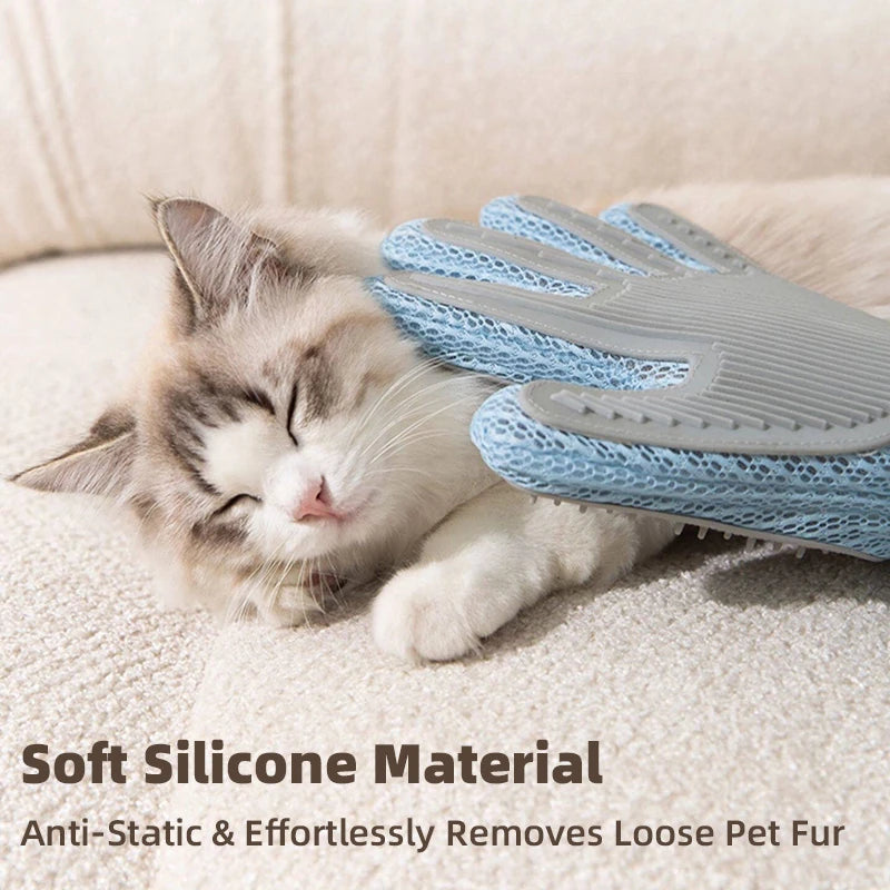 Double-Sided Pet Grooming and Deshedding Glove