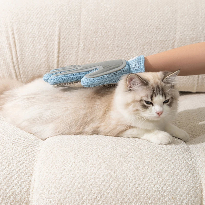 Double-Sided Pet Grooming and Deshedding Glove - pxpg-8595-4