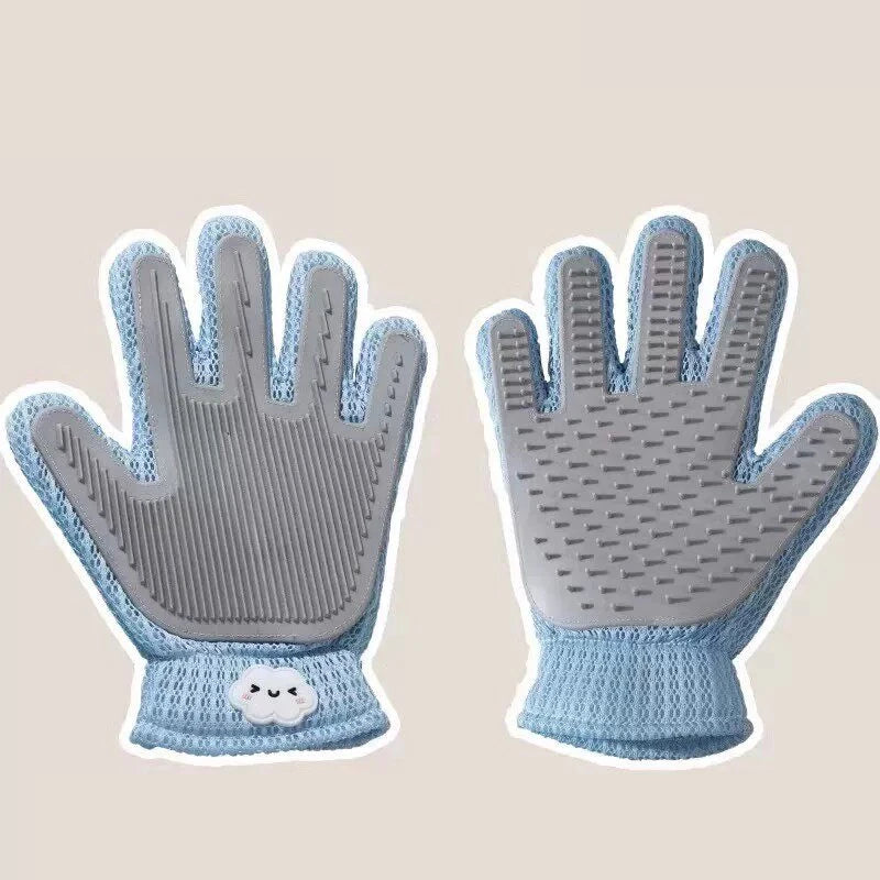 Double-Sided Pet Grooming and Deshedding Glove - pxpg-8595-a-BU