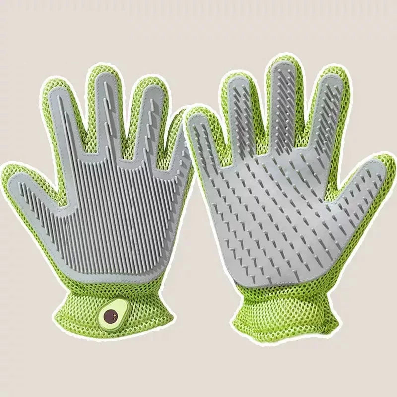 Double-Sided Pet Grooming and Deshedding Glove - pxpg-8595-a-GN