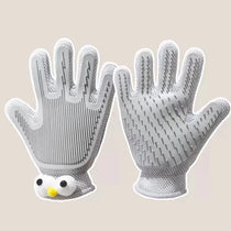 Double-Sided Pet Grooming and Deshedding Glove - pxpg-8595-a-GY