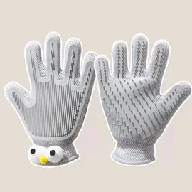 Double-Sided Pet Grooming and Deshedding Glove - pxpg-8595-a-GY