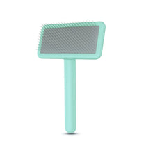 Pet Slicker & Pin Brush for Detangling and Coat Care in Soft-Pin Slicker Brush – Green