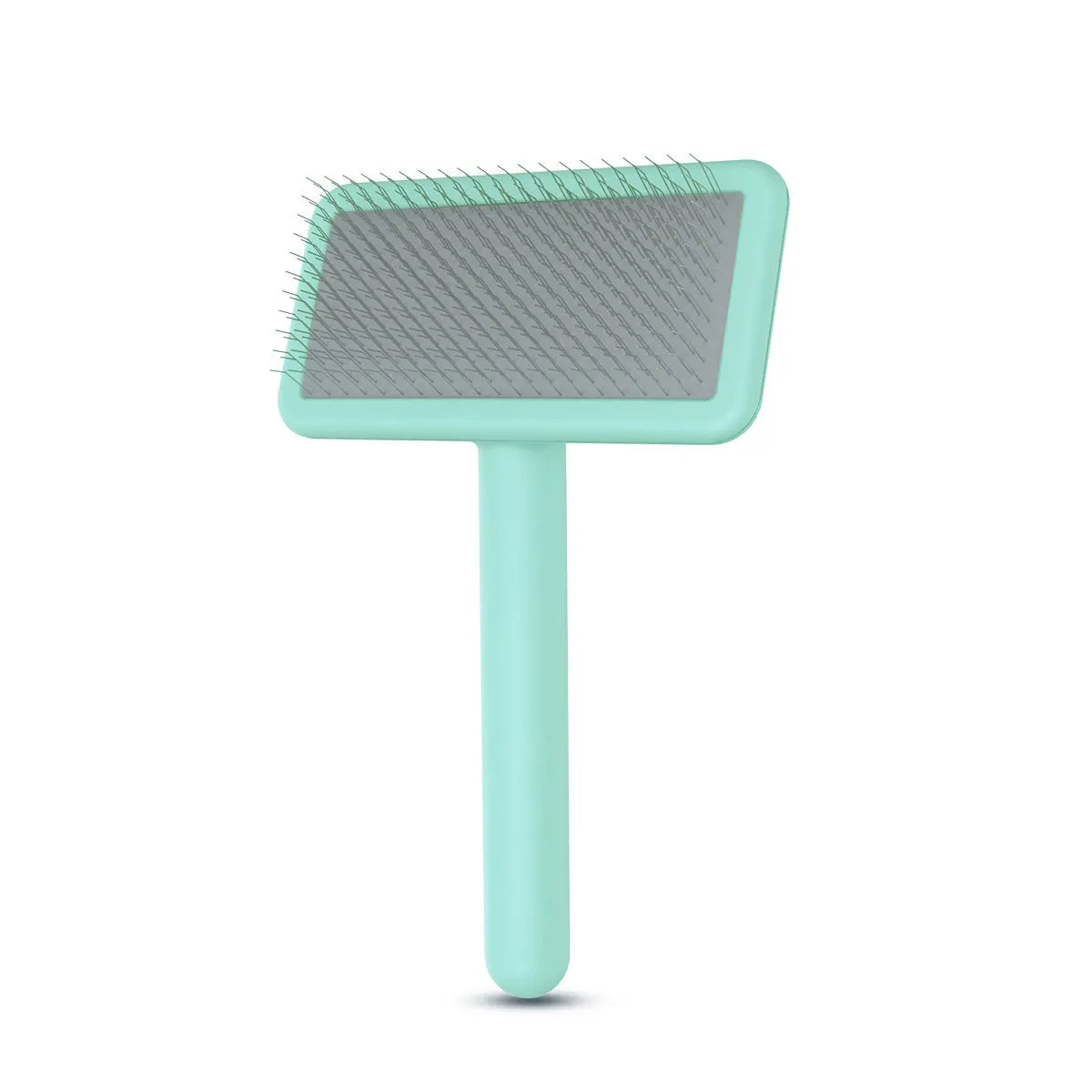 Pet Slicker & Pin Brush for Detangling and Coat Care in Soft-Pin Slicker Brush – Green