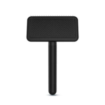 Pet Slicker & Pin Brush for Detangling and Coat Care in Firm-Pin Detangling Brush – Black