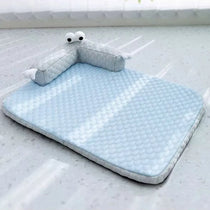 Cooling Dog Bed with Removable Bone-Shaped Bolster – detail view 12