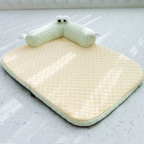 Cooling Dog Bed with Removable Bone-Shaped Bolster – detail view 13
