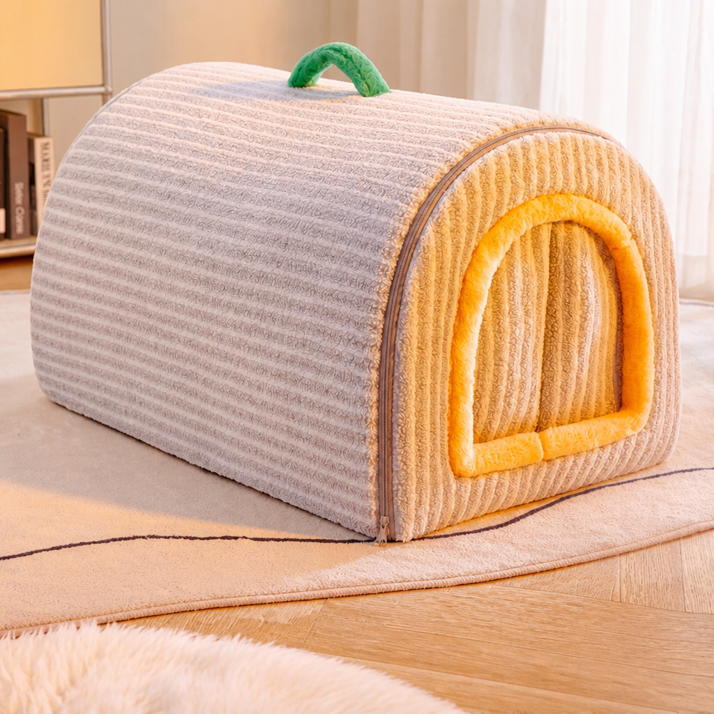 Cozy Enclosed Pet House for Cats & Dogs
